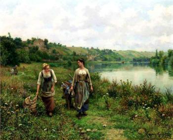 Daniel Ridgway Knight : The Seine at Vernon